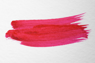 Red hand drawn watercolor element Logo brush painted watercolor background