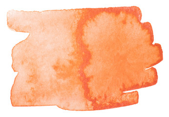 red with orange colors watercolor hand drawn watercolor element. Logo brush painted watercolor background