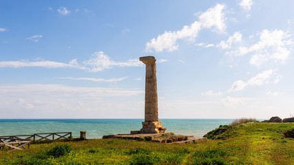 Italy sea water blue Greek colonna