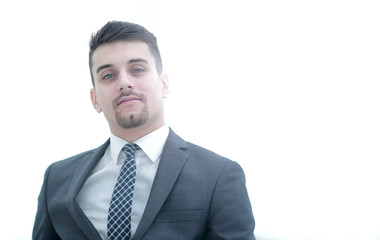 Executive businessman.isolated on white.