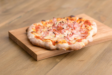 Premium pizza on a plate.​