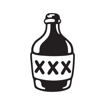 XXX alcohol bottle
