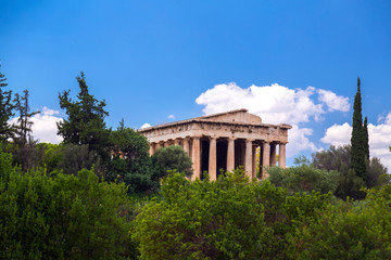 Fototapeta na wymiar Temple of Hephaestus, Greece, Athens