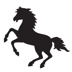 Fototapeta na wymiar Horse silhouette vector illustration image