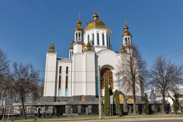 Fototapeta na wymiar Cathedral of the Intercession in Rovno, Ukraine.