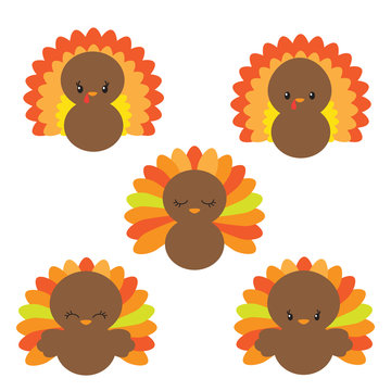 Thanksgiving turkey vector illustration clip art