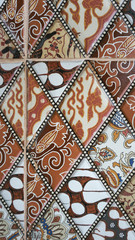 the Batik pattern on the floor tile