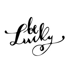 St Patrick s day handwritten quotation poster vector