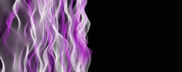 Fototapeta premium Abstract elegant romantic wave panorama background design illustration