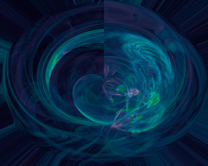 abstract digital fractal, beautiful design