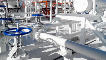 The area of  equipment to cool the oil product