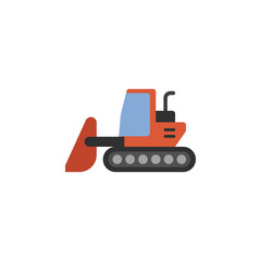 digger, excavator, bulldozer icon. Element of color construction icon. Premium quality graphic design icon. Signs and symbols collection icon for websites, web design, mobile app