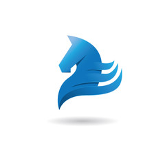 blue horse logo