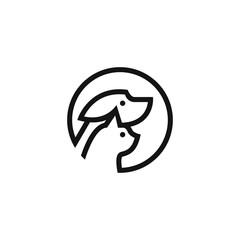 dog and cat logo