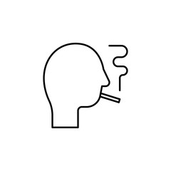 smoking, smoker, cigars, user icon. Element of quit smoking for mobile concept and web apps icon. Thin line icon for website design and development, app development