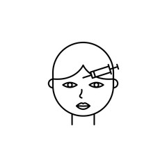face, plastic surgery icon. Element of plastic surgery for mobile concept and web apps icon. Thin line icon for website design and development, app development
