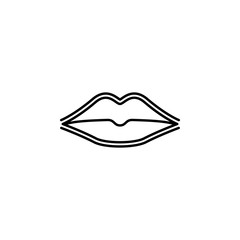 lips, plastic surgery icon. Element of plastic surgery for mobile concept and web apps icon. Thin line icon for website design and development, app development