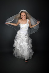 Fototapeta premium Perfect Fashion Model Woman with Beautiful Hairstyle. Prom or Bride Girl 
