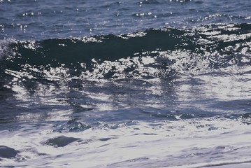 Background material of the beach waves