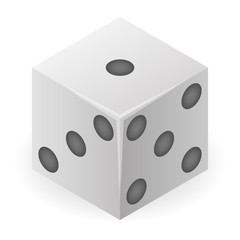 Jackpot dice icon. Isometric of jackpot dice vector icon for web design isolated on white background
