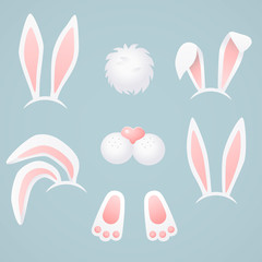 Buuny, rabbit - easter vector illustration. - 251258162
