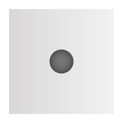 One point dice icon. Cartoon of one point dice vector icon for web design isolated on white background