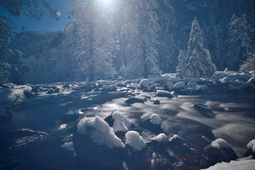 Nearly Frozen Merced River 