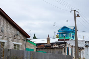 Sernovodsk village in the fall