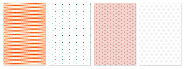 Polka dot pattern vector. Baby background.