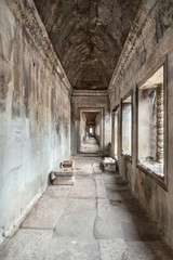 Hallway Inside Angkor Wat