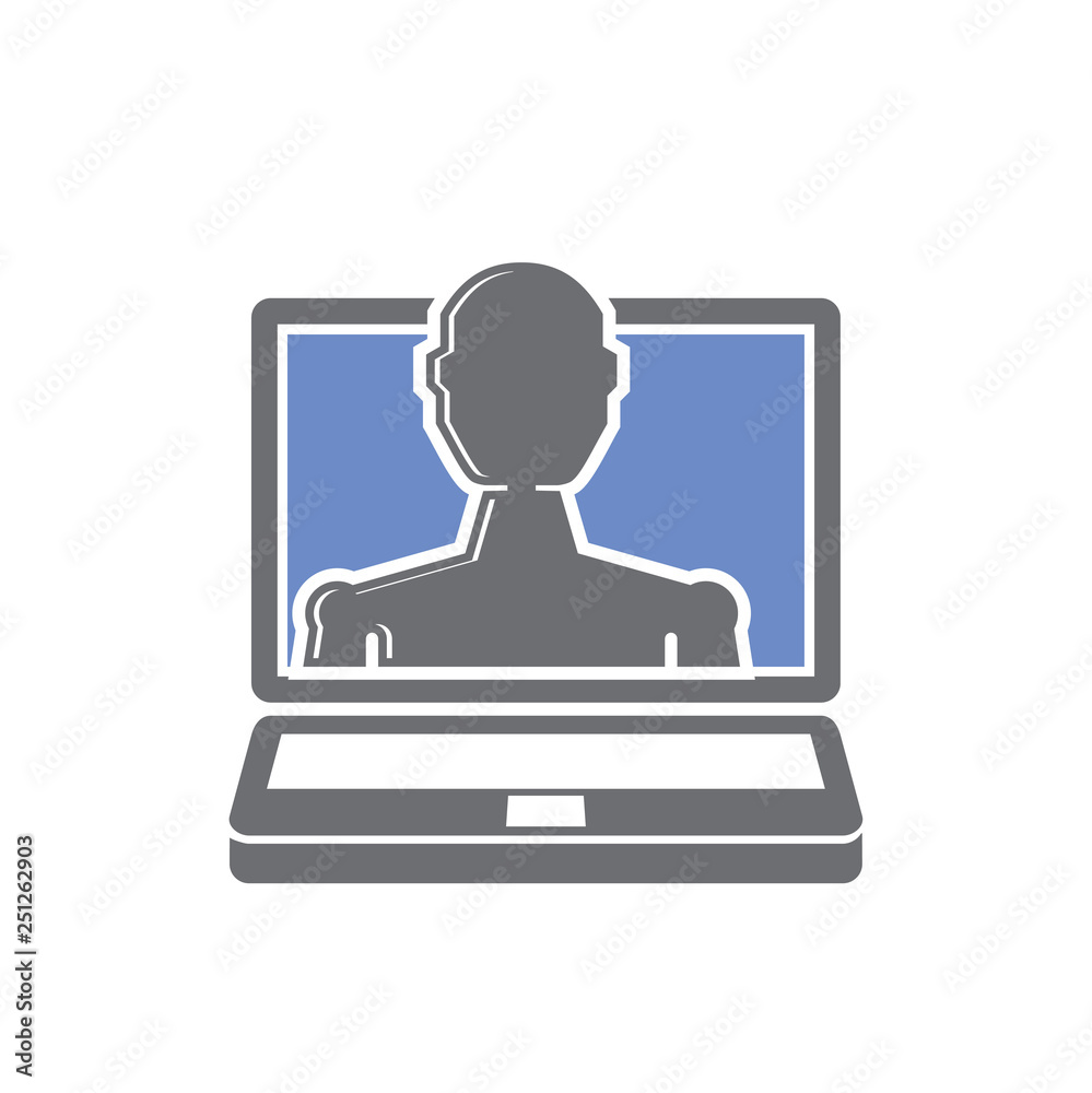 Poster augmented reality icon on white background for graphic and web design, modern simple vector sign. in