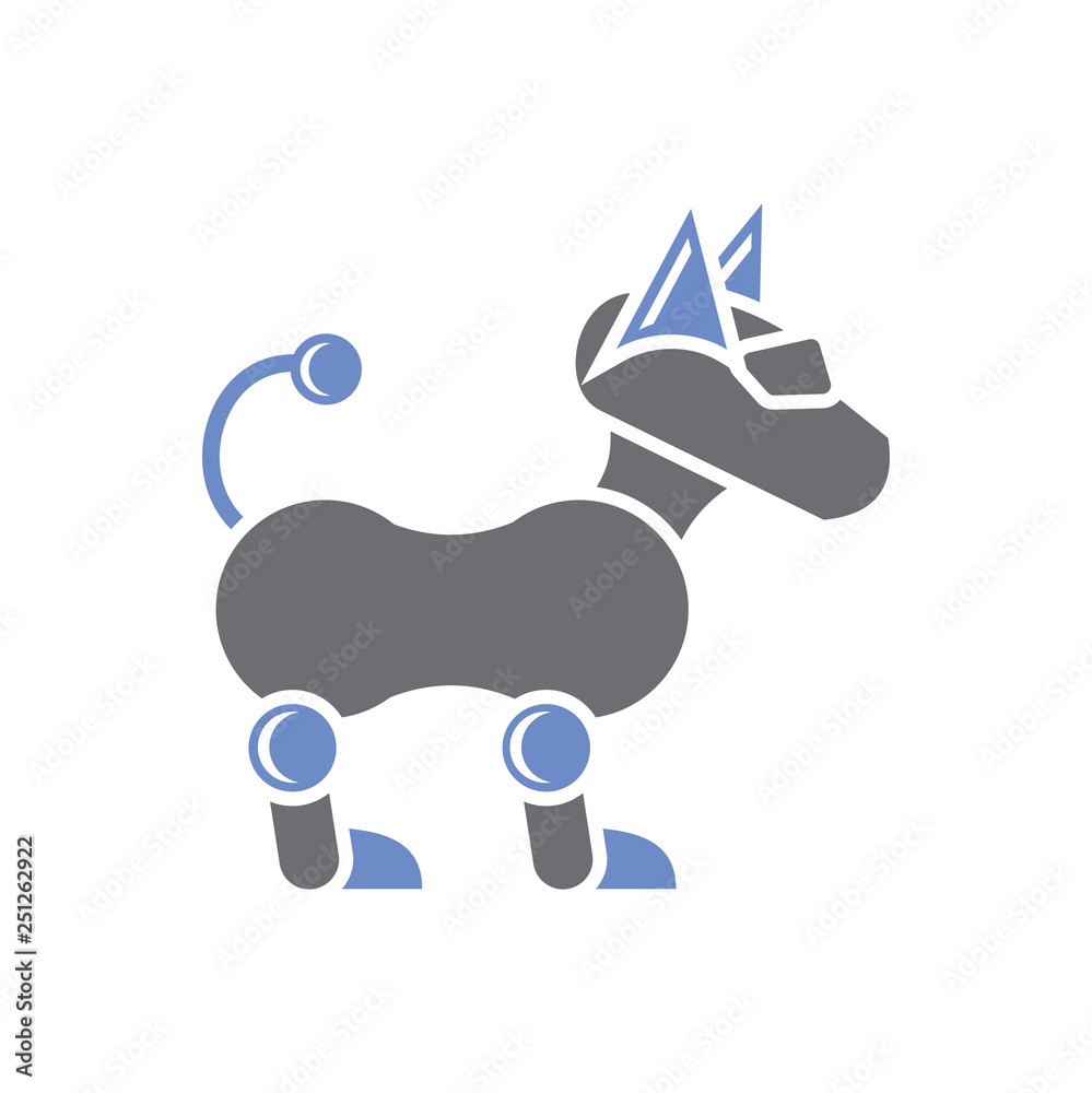 Poster bot pet icon on white background for graphic and web design, modern simple vector sign. internet con