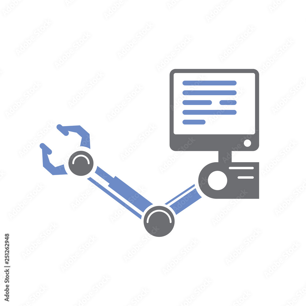 Poster 3d printer icon on white background for graphic and web design, modern simple vector sign. internet 