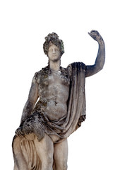 Antique statue of Amphitrite (Greek mythology). She was a sea goddess and wife of Poseidon, queen of the sea. They had a son merman Triton and a daughter Rhodos.