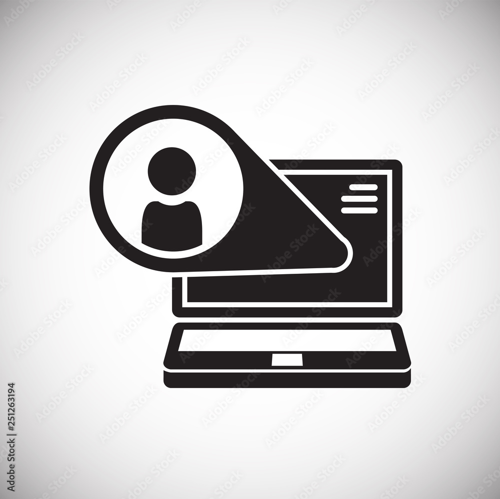 Poster augmented reality icon on white background for graphic and web design, modern simple vector sign. in