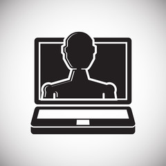 Augmented reality icon on white background for graphic and web design, Modern simple vector sign. Internet concept. Trendy symbol for website design web button or mobile app