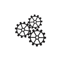 cog wheels system symbol vector