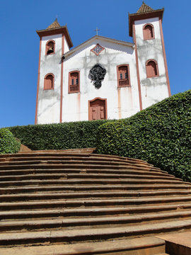 Baroque church in the town of Serro, state of Minas Gerais, Brasil