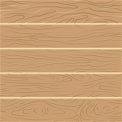 Five wooden boards in flat design