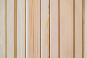 Natural light wood flooring, vertical planks are joined together in the background, the surface of the table, inwards, the floor.