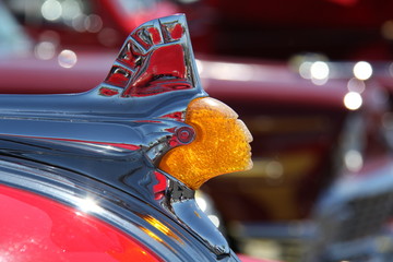 Old Indian hood ornament