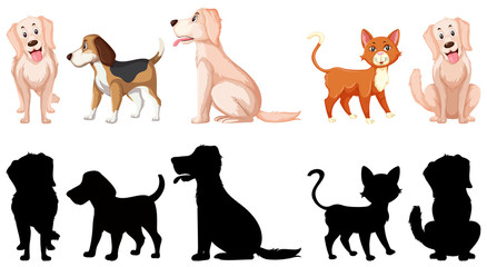 Fototapeta premium Set of animal character