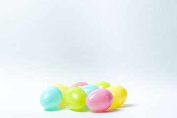 Easter eggs  on white background