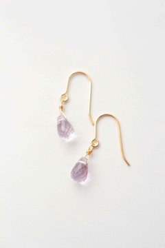 ラベンダーアメジストのピアス