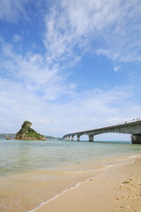 Fototapeta premium Kouri Bridge, Okinawa Prefecture