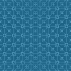 Vector Illustration. Pattern With Geometric Ornament, Decorative Border. Design For Print Fabric. Paper For Scrapbook. Blue color