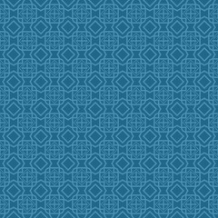 Vector Illustration. Pattern With Geometric Ornament, Decorative Border. Design For Print Fabric. Paper For Scrapbook. Blue color