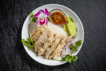 チキンライス 東南アジアの料理　asian style chicken rice