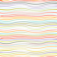 Colorful waves abstract geometric template design seamless background isolated on white vector illustration