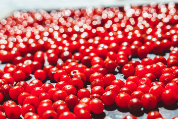 red berry on a tray